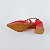 SCARPIN SALTO BAIXO BLOCO COURO VERMELHO CONFORTAVEL - Imagem 6