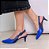 SCARPIN SALTO BAIXO FINO COURO AZUL MARINHO BIC CONFORTAVEL - Imagem 5