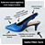 SCARPIN SALTO BAIXO FINO COURO AZUL MARINHO BIC CONFORTAVEL - Imagem 2