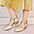 SCARPIN SALTO BAIXO BLOCO COURO OFF WHITE PRATA VELHA CONFORTAVEL - Imagem 3