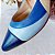 SCARPIN SALTO BAIXO BLOCO COURO AZUL MARINHO BEBE BIC OFF WHITE CONFORTAVEL - Imagem 5