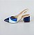 SCARPIN SALTO BAIXO BLOCO COURO AZUL MARINHO BEBE BIC OFF WHITE CONFORTAVEL - Imagem 1