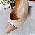 SCARPIN SALTO BAIXO BLOCO COURO NUDE OFF WHITE CONFORTAVEL - Imagem 3