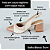 SCARPIN SALTO BAIXO BLOCO COURO NUDE OFF WHITE CONFORTAVEL - Imagem 2