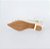 SCARPIN SALTO BAIXO FINO COURO OFF WHITE DOURADO CONFORTAVEL - Imagem 6