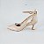 SCARPIN SALTO BAIXO TACA COURO NUDE CLARO CONFORTAVEL - Imagem 1
