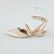SCARPIN SALTO BAIXO FINO COURO NUDE CLARO CONFORTAVEL - Imagem 1