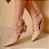 SCARPIN SALTO BAIXO FINO COURO NUDE CLARO CONFORTAVEL - Imagem 5