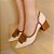 SCARPIN SALTO BAIXO BLOCO COURO OFF WHITE MARROM CONFORTAVEL - Imagem 6