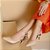SCARPIN SALTO BAIXO FINO COURO NUDE CLARO CONFORTAVEL - Imagem 5