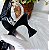 SCARPIN SALTO BAIXO TACA COURO ONCA PRETO CONFORTAVEL - Imagem 7