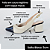 SCARPIN SALTO BAIXO BLOCO COURO OFF WHITE PRETO CONFORTAVEL - Imagem 2
