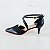 SCARPIN SALTO BAIXO FINO COURO PRETO CONFORTAVEL - Imagem 1