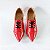 OXFORD SALTO BAIXO FINO COURO VERMELHO CAMPARI CONFORTAVEL - Imagem 5