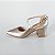SCARPIN SALTO BAIXO BLOCO COURO PRATA VELHA CONFORTAVEL - Imagem 1