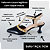SCARPIN SALTO BAIXO TACA COURO PRETO NUDE CLARO CONFORTAVEL - Imagem 2