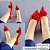 SCARPIN SALTO BAIXO FINO COURO MOSTARDA CONFORTAVEL - Imagem 7