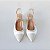 SCARPIN SALTO BAIXO BLOCO COURO OFF WHITE BRANCO NUDE CLARO CONFORTAVEL - Imagem 3