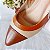 SCARPIN SALTO BAIXO BLOCO COURO MARROM NUDE CLARO CARAMELO OFF CONFORTAVEL - Imagem 4
