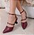 SCARPIN SALTO BAIXO TACA COURO MARSALA CONFORTAVEL - Imagem 5