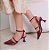 SCARPIN SALTO BAIXO TACA COURO MARSALA CONFORTAVEL - Imagem 3