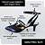SCARPIN SALTO BAIXO FINO COURO PRETO CONFORTAVEL - Imagem 2