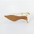 SCARPIN SALTO BAIXO FINO COURO OFF WHITE DOURADO CONFORTAVEL - Imagem 6