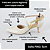 SCARPIN SALTO BAIXO FINO COURO OFF WHITE DOURADO CONFORTAVEL - Imagem 2