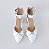 SCARPIN SALTO BAIXO BLOCO COURO BRANCO PRATA CONFORTAVEL - Imagem 3