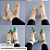 SCARPIN SALTO BAIXO BLOCO COURO BRANCO PRATA CONFORTAVEL - Imagem 6