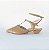 SCARPIN SALTO BAIXO FINO COURO NUDE ESCURO CONFORTAVEL - Imagem 1