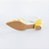 SCARPIN SALTO BAIXO FINO COURO AMARELO OFF WHITE CONFORTAVEL - Imagem 7