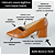 SCARPIN SALTO BAIXO BLOCO COURO CARAMELO CONFORTAVEL - Imagem 2