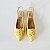 SCARPIN SALTO BAIXO BLOCO COURO AMARELO CONFORTAVEL - Imagem 3
