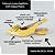 SCARPIN SALTO BAIXO BLOCO COURO AMARELO CONFORTAVEL - Imagem 2