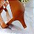 SCARPIN SALTO BAIXO FINO COURO ONCA CARAMELO CONFORTAVEL - Imagem 5