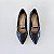 SCARPIN SALTO BAIXO FINO COURO PRETO VERMELHO CONFORTAVEL - Imagem 5