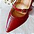 SCARPIN SALTO BAIXO BLOCO COURO VINHO CONFORTAVEL - Imagem 5