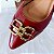 SCARPIN SALTO BAIXO BLOCO COURO VINHO CONFORTAVEL - Imagem 4