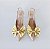 SCARPIN SALTO BAIXO FINO COURO NUDE CLARO DOURADO CONFORTAVEL - Imagem 8