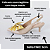 SCARPIN SALTO BAIXO FINO COURO NUDE CLARO DOURADO CONFORTAVEL - Imagem 2