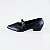 SCARPIN SALTO BAIXO BLOCO COURO PRETO CONFORTAVEL - Imagem 1