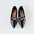 SCARPIN SALTO BAIXO BLOCO COURO PRETO CONFORTAVEL - Imagem 3