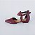 SCARPIN SALTO BAIXO BLOCO COURO MARSALA CONFORTAVEL - Imagem 1