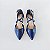 SCARPIN SALTO BAIXO BLOCO COURO AZUL MARINHO CONFORTAVEL - Imagem 3