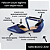 SCARPIN SALTO BAIXO BLOCO COURO AZUL MARINHO CONFORTAVEL - Imagem 2