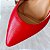 SCARPIN SALTO BAIXO TACA COURO VERMELHO CAMPARI CONFORTAVEL - Imagem 4