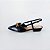SCARPIN SALTO BAIXO BLOCO COURO PRETO CONFORTAVEL - Imagem 1