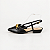 SCARPIN SALTO BAIXO BLOCO COURO PRETO CONFORTAVEL - Imagem 1