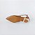 SCARPIN SALTO BAIXO BLOCO COURO MARROM NUDE CLARO CONFORTAVEL - Imagem 6